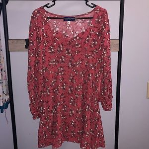 Blue Rain Salmon Pink Dress